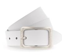 Vanzetti Ceinture en cuir 35 mm - Blanc - 85