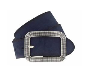 VANZETTI Ceinture en cuir Femme, bleu foncé, 85