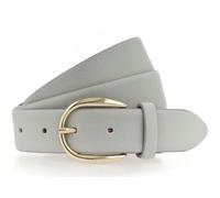 Vanzetti Ceinture gris clair en cuir pour femme - 30mm Leather Belt Light Grey 211327 85 cm
