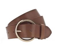 Vanzetti Ceinture marron en cuir pour femme - 35mm Full Leather Belt Cognac 124602 80 cm