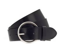 Vanzetti Ceinture noir en cuir pour femme - 35mm Full Leather Belt 123935 95 cm