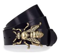 Vanzetti Ceinture noir en cuir pour femme - 40mm Leather Belt 282292 105 cm