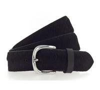 Vanzetti Ceinture noir en cuir pour femme - Animal Scouting 30mm Cambered Cow Fur Leather Belt 211280 100 cm