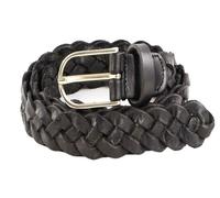 Vanzetti Ceinture noir en cuir pour femme - Braided Women's Belt 183875 85 cm