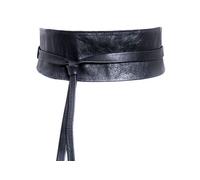 Vanzetti Ceinture noir en cuir pour femme - Masters of Minimalism 70mm Waistbelt 92530 120 cm