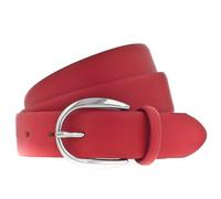 Vanzetti Ceinture rouge en cuir pour femme - Classics 30mm Cambered Leather Belt 93374 110 cm