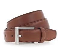 Vanzetti Ceinture terracotta en cuir pour homme - Dresscode: Business 30mm Cambered Leather Belt Light Brown 211674 90 cm