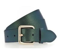 Vanzetti Ceinture vert foncé en cuir pour femme - 30mm Metallic Belt Darkgreen Metallic 236084 95 cm