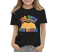 vaolkwsacz 100th Day of School Celebration for Girls and Boys Kids T-shirts Fun Colorful Numbers Toy Red T-Shirt 152, Noir , 2-3 ans