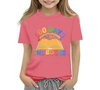 vaolkwsacz 100th Day of School Celebration for Girls and Boys Kids T-shirts Fun Colorful Numbers Toy Red T-Shirt 152, Rose, 3-4 ans