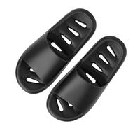 vaolkwsacz Chaussures de bain pour femme - Nuages avec trous - Séchage rapide - Trous de drainage - Super douces - Confortables - En mousse à mémoire de forme - Cloud Slides, Noir , 43 EU