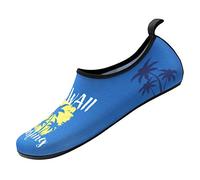 vaolkwsacz Chaussures de natation pour femme, chaussures de surf, chaussures aquatiques, légères, à semelle souple, à enfiler, légères, résistantes à l'usure, chaussures de plongée décontractées, bleu