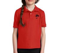vaolkwsacz Chemises pour enfants et filles au printemps, impression personnalisée 2D, manches courtes, pour moyennes et grandes, chemises décontractées confortables Tenue 1 anniversaire, rouge, 5-6