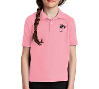 vaolkwsacz Chemises pour enfants et filles au printemps, impression personnalisée 2D, manches courtes, pour moyennes et grandes, chemises décontractées confortables Tenue 1 anniversaire, Rose, 5-6 ans