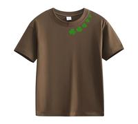 vaolkwsacz Spring and Autumn New Fashionable Cute Print Comfortable Version of The Girls Printed T Shirt Manches Longues Garçon, café, 8-9 ans