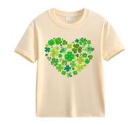 vaolkwsacz Spring and Autumn New Fashionable Mignon Print Comfortable Version of The Girls Printed T Shirt Dames Dentelle, beige, 2-3 ans