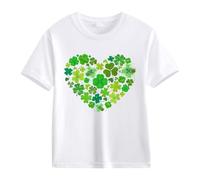 vaolkwsacz Spring and Autumn New Fashionable Mignon Print Comfortable Version of The Girls Printed T Shirt Dames Dentelle, Blanc., 8-9 ans