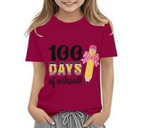 vaolkwsacz Toddler Boy Girl Summer Clothes First Day of School Shirt In My Pre School Shirt Toddler Kindergarten Shirts 1 Garçon Outfit Name, Bordeaux, 3-4 ans