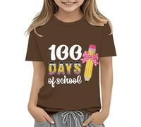 vaolkwsacz Toddler Boy Girl Summer Clothes First Day of School Shirt In My Pre School Shirt Toddler Kindergarten Shirts 1 Garçon Outfit Name, café, 2-3 ans