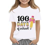 vaolkwsacz Toddler Boy Girl Summer Clothes First Day of School Shirt In My Pre School Shirt Toddler Kindergarten Shirts 1 Garçon Outfit Name, Blanc., 12-13 ans