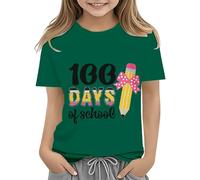vaolkwsacz Toddler Boy Girl Summer Clothes First Day of School Shirt In My Pre School Shirt Toddler Kindergarten Shirts 1 Garçon Outfit Name, vert, 4-5 ans