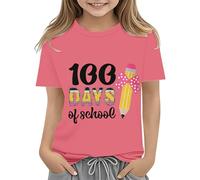 vaolkwsacz Toddler Boy Girl Summer Clothes First Day of School Shirt In My Pre School Shirt Toddler Kindergarten Shirts 1 Garçon Outfit Name, Rose, 3-4 ans