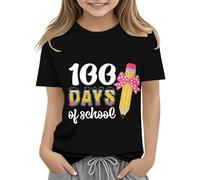 vaolkwsacz Toddler Boy Girl Summer Clothes First Day of School Shirt In My Pre School Shirt Toddler Kindergarten Shirts 1 Garçon Outfit Name, Noir , 8-9 ans