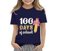 vaolkwsacz Toddler Boy Girl Summer Clothes First Day of School Shirt In My Pre School Shirt Toddler Kindergarten Shirts 1 Garçon Outfit Name, bleu foncé, 10-11Years