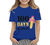 vaolkwsacz Toddler Boy Girl Summer Clothes First Day of School Shirt In My Pre School Shirt Toddler Kindergarten Shirts 1 Garçon Outfit Name, bleu, 10-11Years