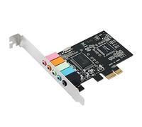 Vaorwne Carte Son PCIe 5.1, PCI Express Surround 3D Carte Audio pour PC avec Haute Performance sonore directe et Support Bas Profil