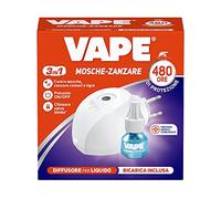 Vape, Électroémanateur Liquide Mouche-Moustiques et Recharge Liquide 480 heures, Anti-moustiques Électrique, Protection contre les moustiques communs, Tigre et Mouches, 22 ml