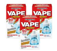 Vape Moustiquaire recharge liquide sans odeur 60 nuits 30 ml (3 unités)