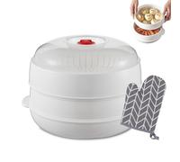 Vapeur à four à micro-ondes, ustensiles de cuisson micro, chauffage micro-onneux et ustensiles de vapeur à isolation thermique, bol de chauffage à micro-ondes ronds et carré (A2)
