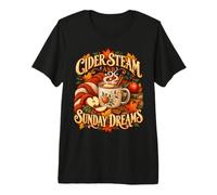 Vapeur Cidre Et Rêves du Dimanche Automne T-Shirt Haut de Gamme