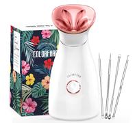 Vapeur facial Nano ionique pour le visage - Brume chaude - Pour sauna - Pour homme et femme - Hydratant - Débouche les pores - Qualité spa