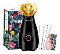 Vapeur facial Nano ionique pour le visage - Brume chaude - Pour sauna - Pour homme et femme - Hydratant - Débouche les pores - Qualité spa