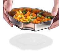 vapeur pour casserole - Bac à vapeur en acier inoxydable en forme de ventilateur avec couvercle - Boîte à vapeur visuelle - Bac à vapeur en acier inoxydable - Filet à vapeur universel pour