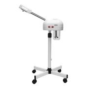 Vapeur vertical 2 en 1 pour le visage - Vapeur professionnel à l'ozone sur roues, humidificateur beauté sauna facial nettoyant pour pores pour la maison et le salon de beauté