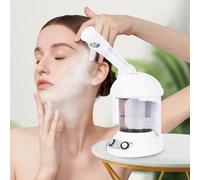 Vapeur Visage Vaporisateur Sauna Spa Facial Chaude Nano Ionique, Visage Steamer Humidificateur Appareil Outils Nettoyage Pores blanc