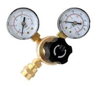 Vaphy Régulateur de CO2 Argon Jauges Régulateurs de soudage au gaz pour soudeur MIG TIG, 0-4000 PSI, connexion d'entrée CGA580