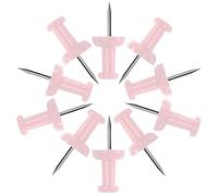 VAPKER Lot de 120 punaises rose layette solide de grande taille, tête en plastique avec pointe en acier pour tableau d'affichage