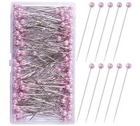 VAPKER Lot de 200 épingles à bouguet à tête ronde avec perles - 65 mm - Épingles droites pour mariage, corsage, couture, loisirs créatifs, fabrication de bijoux, décorations florales