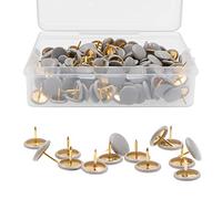 VAPKER Lot de 200 punaises à tête Ronde en Plastique Gris