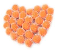 VAPKER Lot de 30 balles Scintillantes pour Chat - Extra Large - 5,1 cm - Couleur Orange