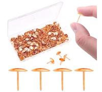 VAPKER Lot de 600 punaises plates en acier inoxydable - Or rose - 10 mm - Pour bureau, école
