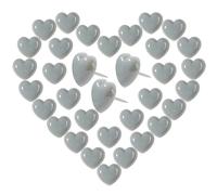 VAPKER Love Heart Lot de 150 punaises de pouce décoratives en plastique avec pointe en acier pour photos et murs