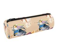 VAPOKF Belle trousse en toile avec des anges avec des ailes pour stylos, pièces de monnaie, maquillage, pour étudiants, papeterie, école, bureau, multicolore, 20x6.3cm/7.9x2.5in, Trousses à crayons