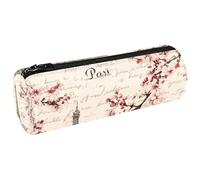 VAPOKF Blossom Cherry Paris Tour Eiffer Trousse à crayons, porte-monnaie, trousse de maquillage pour étudiant, papeterie, école, bureau