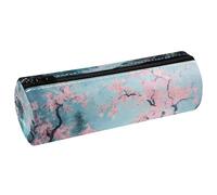 VAPOKF Cherry Lake Cabin Paradise Trousse en cuir pour crayons, pièces de monnaie, maquillage pour étudiants, papeterie, école, bureau, multicolore, 20x6.3cm/7.9x2.5in, Trousse à crayons
