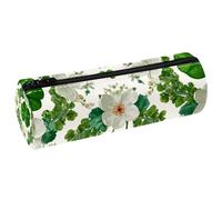 VAPOKF Clover Trousse à crayons en cuir PU pour ranger des stylos, des pièces de monnaie, des cosmétiques, des fournitures de bureau, des fournitures scolaires